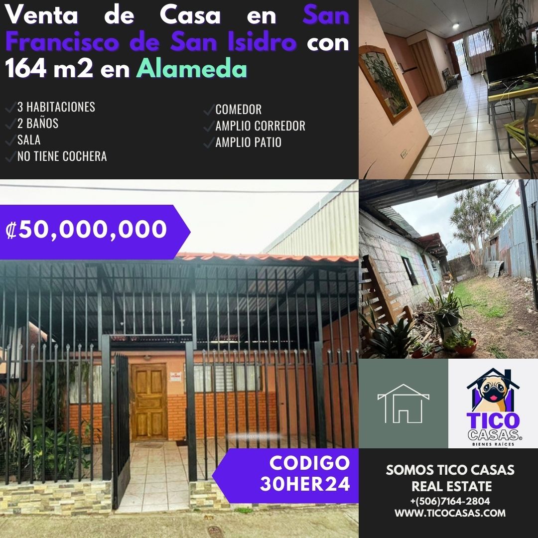 Venta de Casa en San Francisco de San Isidro con 164 m2 a Remodelar en