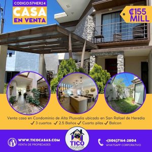 Condominio de Alta Plusvalía ubicado en San Rafael de Heredia