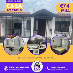 Se Vende linda casa en San Pablo de Heredia